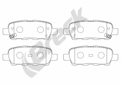 Комплект тормозных колодок, дисковый тормоз BRECK купить